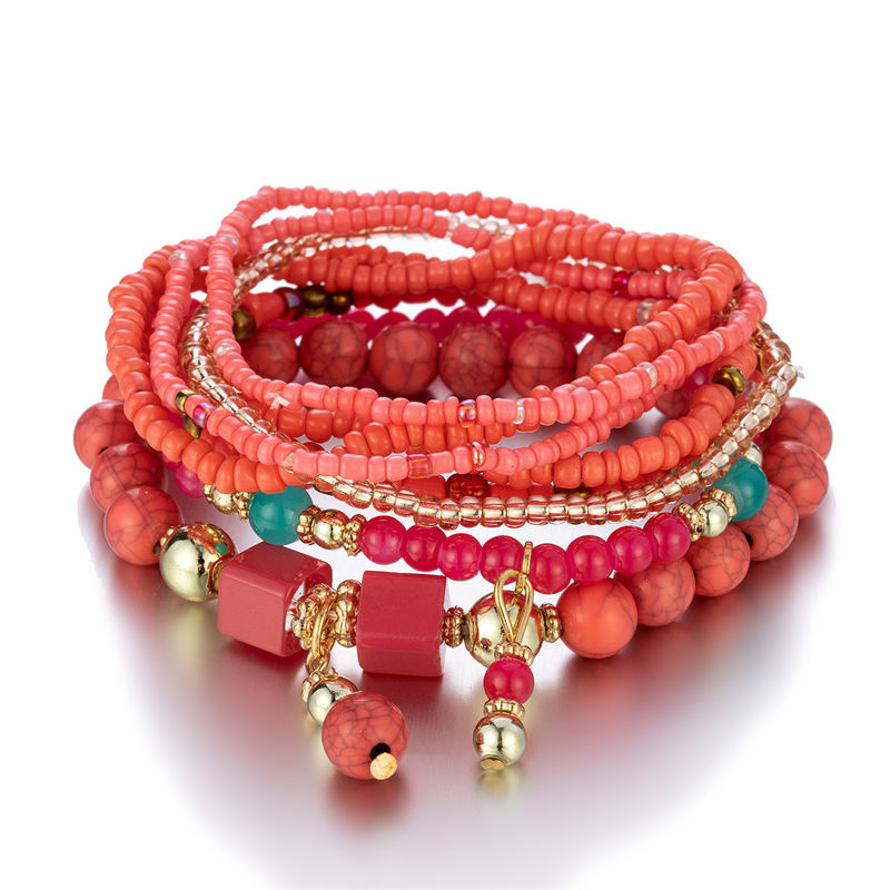 Bohemian Style Multi-Layer Beaded Bracelet Jewelry Wholesale 1 pieces